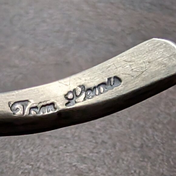 Genuine Navajo Bracelet Handmade Native American Cuff Silver Turquoise sz 6.5 * - Picture 4 of 12